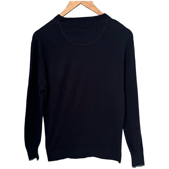 SCOTCH & SODA Classic Wool Cotton Blend Crewneck Sweater Blue Lightweight Size M - Picture 4 of 14